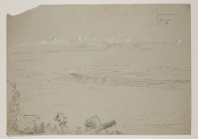 See Yverdon oder Neuenburg vom Hügel Chaumont, Schweiz, 1841 von Thomas Cole