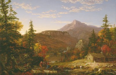 Die Rückkehr des Jägers von Thomas Cole