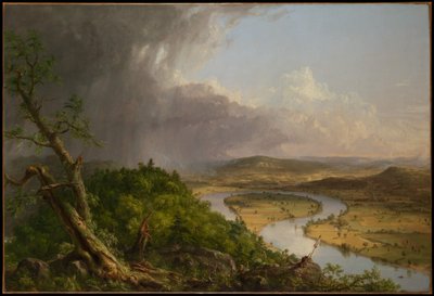 Blick vom Mount Holyoke, Northampton, Massachusetts, nach einem Gewitter—The Oxbow von Thomas Cole