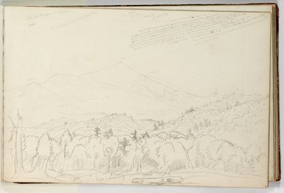 Ansicht des Schroon Mountain nach Norden, 28. Juni von Thomas Cole