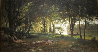Landschaft, Fluss und Wald von Thomas Corwin Lindsay