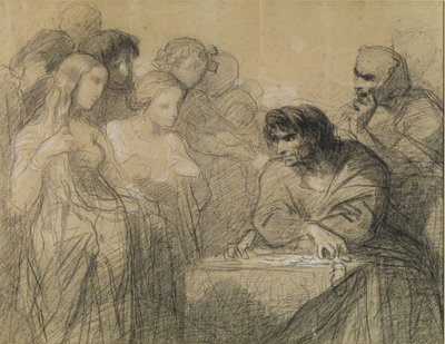 Die Liebe zum Gold (Der Durst nach Gold) (Studie) von Thomas Couture