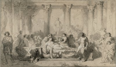 Studie für „Der Verfall der Römer“ von Thomas Couture