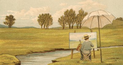 Heimleben: Kind malt auf dem Anwesen von Thomas Crane