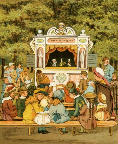 Punch-und-Judy-Show im Jardin des Tuileries von Thomas Crane