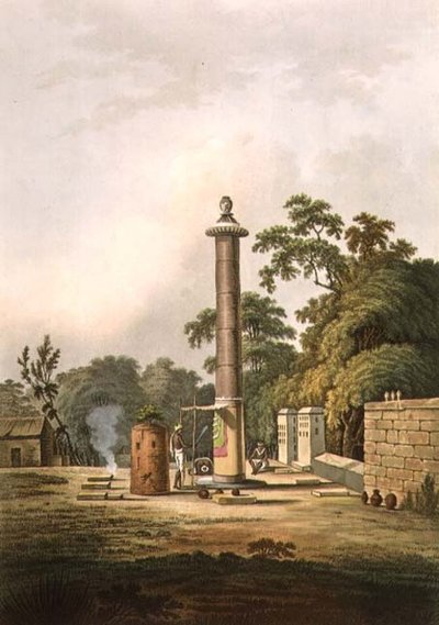 Ein Hindutempel, graviert von Joseph Constantine Stadler von Thomas Daniell