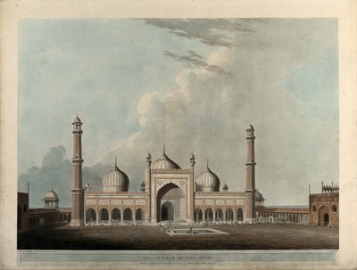 Die Jummah Moschee, Delhi von Thomas Daniell