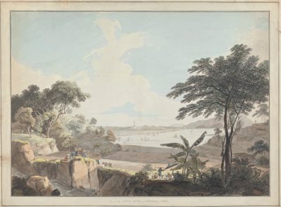 Ansicht des Kanton-Flusses, in der Nähe von Whampoa, China von Thomas Daniell