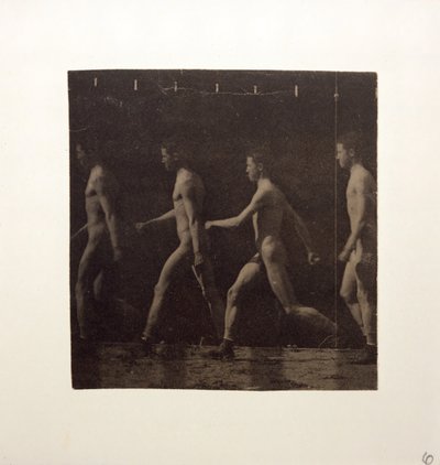 Marey-Rad-Fotografien eines unbekannten Modells, ca. 1884 von Thomas Eakins
