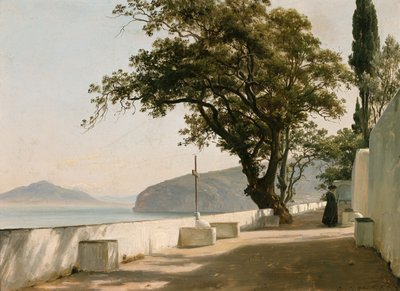 Terrasse mit Steineiche, Sorrent von Thomas Fearnley