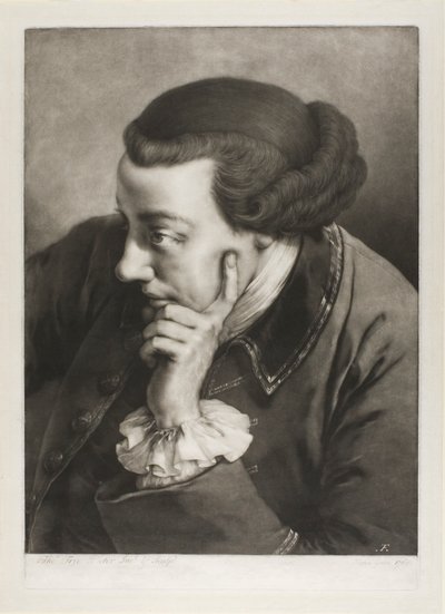 Porträt eines jungen Mannes, nach links blickend (Selbstporträt), aus Lebensgroße Köpfe von Thomas Frye