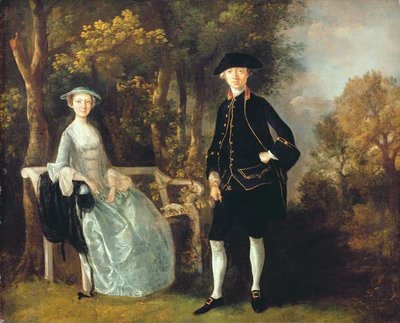 Lady Lloyd und ihr Sohn, Richard Savage Lloyd, von Hintlesham Hall, Suffolk, ca. 1745-46 von Thomas Gainsborough