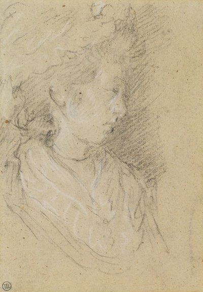 Studie einer Frau in einer Haube von Thomas Gainsborough