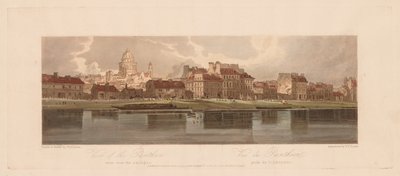 Eine Auswahl von zwanzig der malerischsten Ansichten in Paris: Blick auf das Pantheon vom Arsenal aus von Thomas Girtin