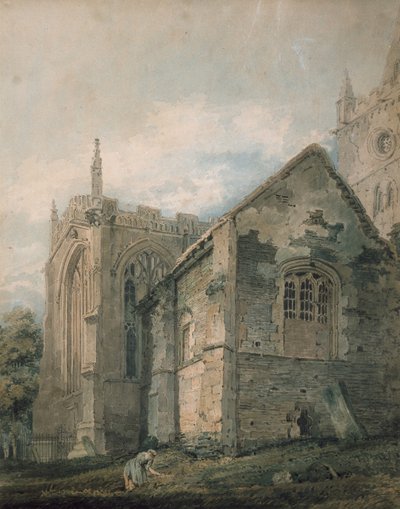 Das alte Beinhaus, Holy Trinity Church, Stratford-upon-Avon von Thomas Girtin