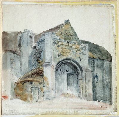 Die Zehntscheune, Abbotsbury von Thomas Girtin