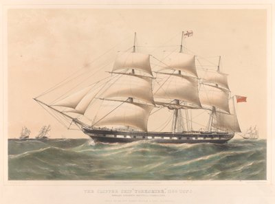 Das Klipperschiff Yorkshire 1100 Tonnen, ca. 1857-60 von Thomas Goldsworth Dutton