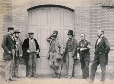 Personal in Holkham Hall, Norfolk, ca. 1863 von Thomas Harcourt Powell
