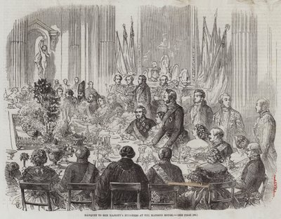 Bankett für die Minister Ihrer Majestät im Mansion House von Thomas Harrington Wilson