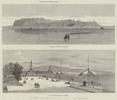 Der Erdrutsch in Quebec von Thomas Harrington Wilson