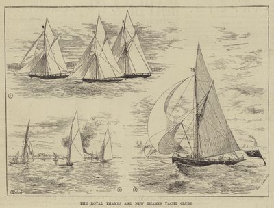Die Royal Thames und New Thames Yacht Clubs von Thomas Harrington Wilson