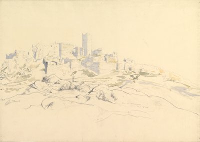 Die Akropolis vom Areopag aus, Athen, 24. April 1846 von Thomas Hartley Cromek