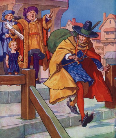 Illustration für Der Rattenfänger von Hameln von Thomas Heath Robinson
