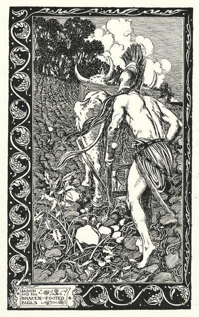 Jason und die ehernen Stiere von Thomas Heath Robinson