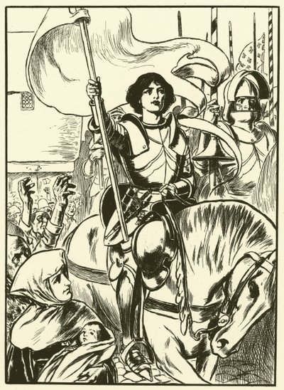 Johanna an der Spitze der Armee von Thomas Heath Robinson