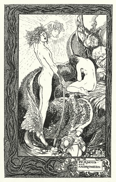 Perseus und Andromeda von Thomas Heath Robinson
