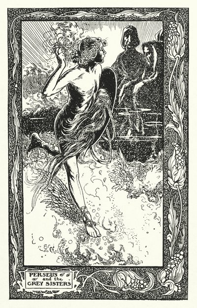 Perseus und die Grauen Schwestern von Thomas Heath Robinson