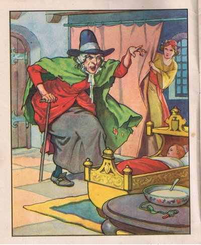 Die alte Hexe von Thomas Heath Robinson