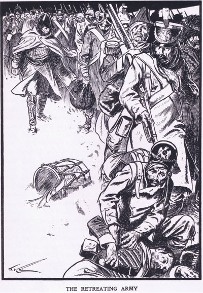 Die zurückweichende Armee von Thomas Heath Robinson