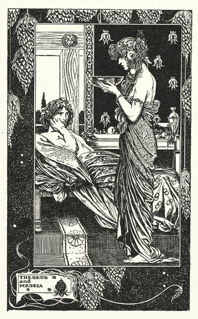 Theseus und Medeia von Thomas Heath Robinson