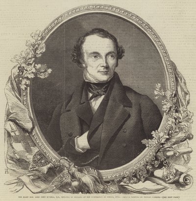 Der ehrenwerte Lord John Russell, MP, Minister von England bei der Wiener Konferenz, 1855 von Thomas Heathfield Carrick