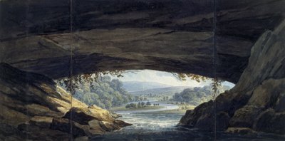 Innenraum der Höhle bei Porth yr Ogof von Thomas Hornor