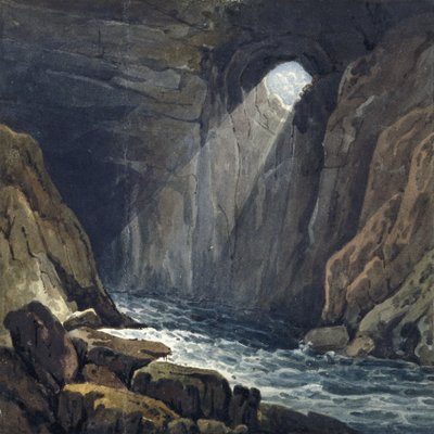Innenraum der Höhle bei Porth yr Ogof von Thomas Hornor