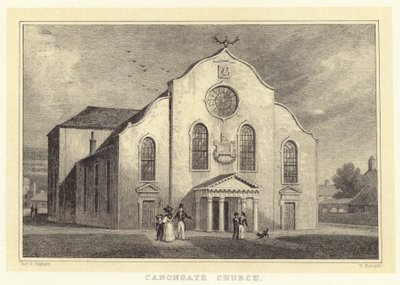 Canongate Kirche von Thomas Hosmer (after) Shepherd