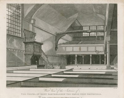 Kapelle von St. Bartholomäus der Große, West Smithfield von Thomas Hosmer Shepherd