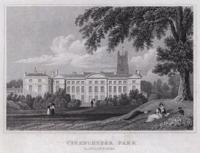 Cirencester Park, Gloucestershire (Gravur) von Thomas Hosmer Shepherd