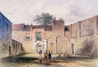 Eingang zum Tothill Fields Gefängnis, 1850 von Thomas Hosmer Shepherd