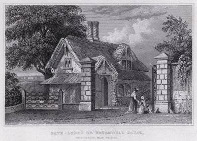 Torhaus von Broomwell House, Brislington, nahe Bristol von Thomas Hosmer Shepherd