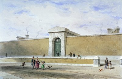 Tor des Bridewell-Gefängnisses, Tothill Fields, Westminster, London von Thomas Hosmer Shepherd