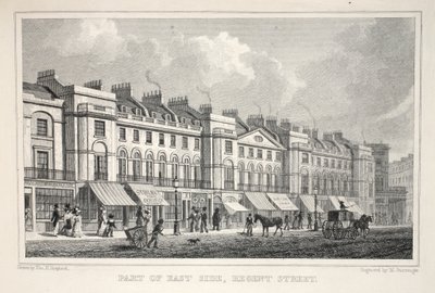 Teil der Ostseite, Regent Street, aus 