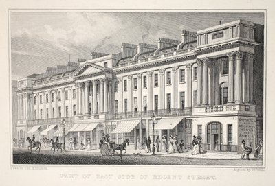 Teil der Ostseite der Regent Street, aus 