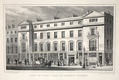 Teil der Westseite der Regent Street, aus 