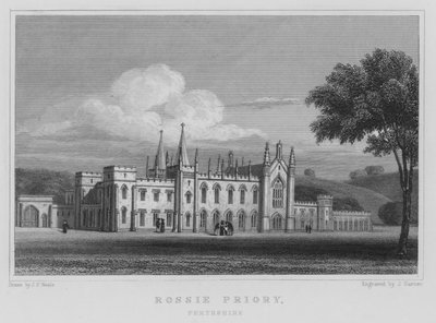 Rossie Priory, Perthshire (Gravur) von Thomas Hosmer Shepherd
