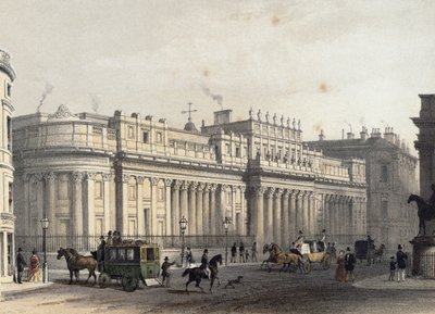 Die Bank von England (lithographiert von Louis-Jules Arnout, 1854) von Thomas Hosmer Shepherd