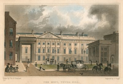 Die königliche Münze, Tower Hill, London von Thomas Hosmer Shepherd