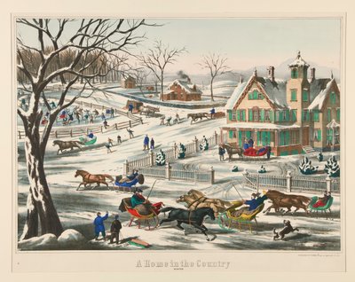 Ein Zuhause auf dem Land. / Winter von Thomas Kelly